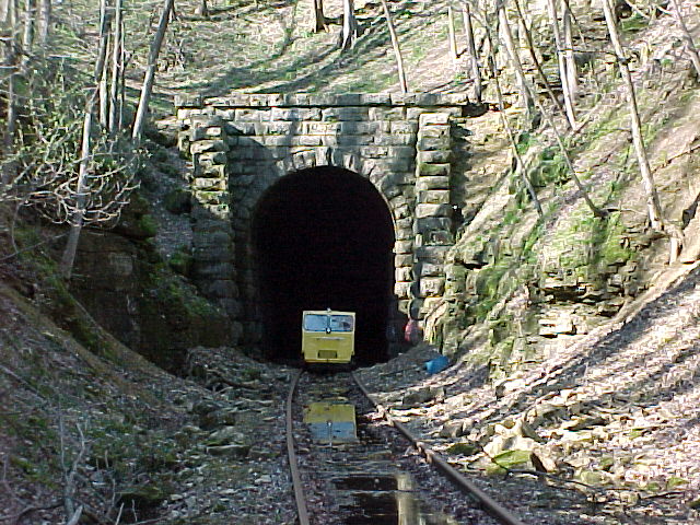 Motorcar Exiting Tunnel