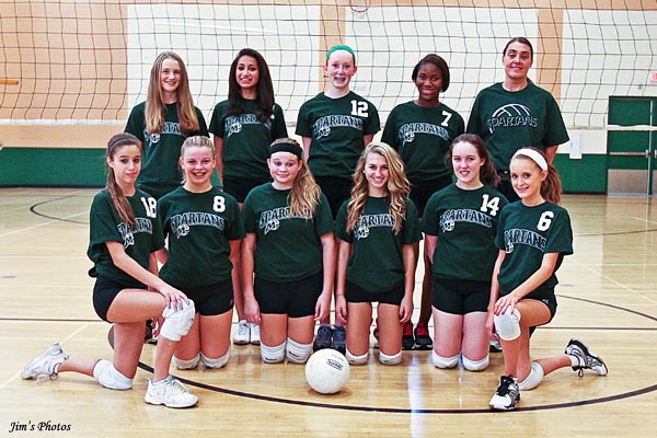 Madison Memorial High School Spartans 2012 Freshmen Girls Volleyball Team